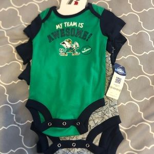 Infant Notre Dame onesies